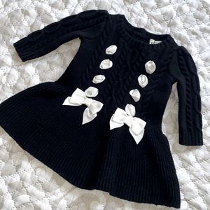 Janie & Jack black n white dress